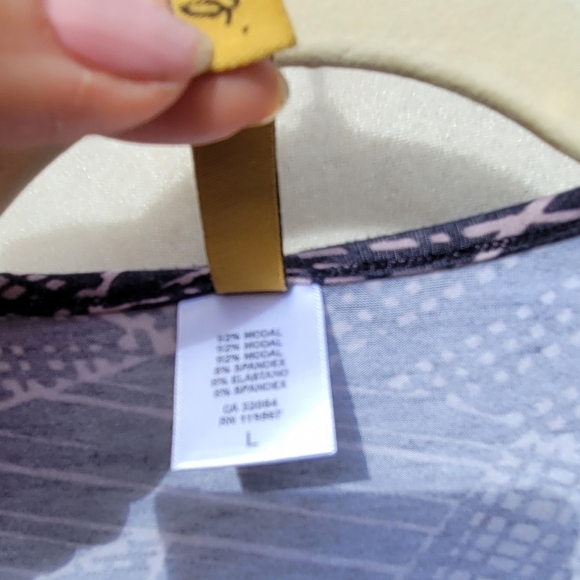 Rachel Pally Geometric Print Long Sleeve Soft Flowy tunic dress comfy  L - Picture 5 of 12